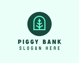 Simple Green Tree logo design