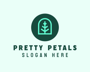 Simple Green Tree logo design