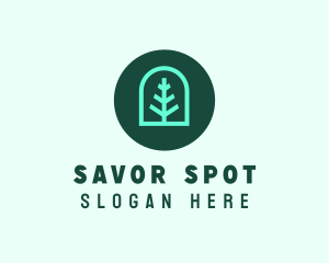 Simple Green Tree logo design