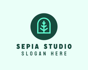 Simple Green Tree logo design