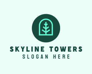 Simple Green Tree logo design