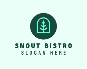 Simple Green Tree logo design