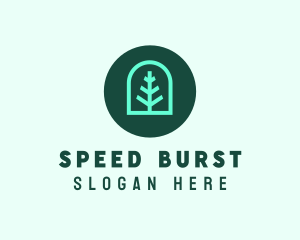 Simple Green Tree logo design