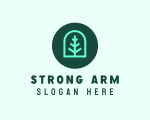 Simple Green Tree logo design