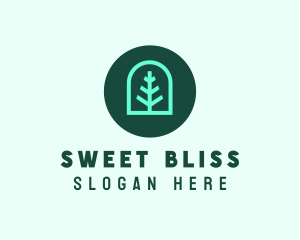 Simple Green Tree logo design