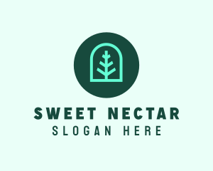 Simple Green Tree logo design