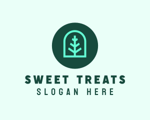 Simple Green Tree logo design