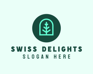 Simple Green Tree logo design