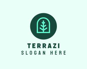 Simple Green Tree logo design