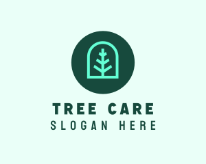 Simple Green Tree logo design