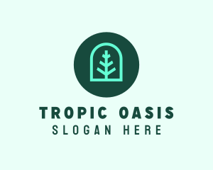 Simple Green Tree logo design