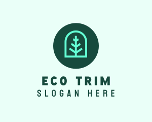 Simple Green Tree logo design