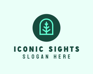 Simple Green Tree logo design