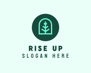 Simple Green Tree logo design