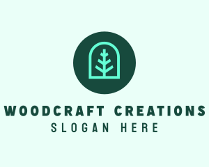 Simple Green Tree logo design