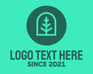 Bio - Simple Green Tree logo design