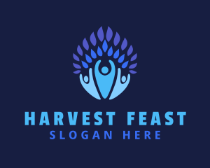 Blue Leaf Community logo design