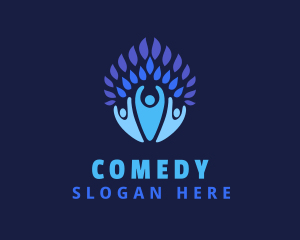 People - Blue Leaf Community logo design