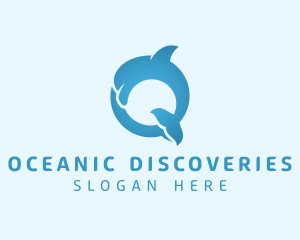 Marine Biologist - Dolphin Aquarium Letter O logo design