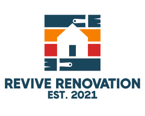 Renovation - Painting House Renovation logo design