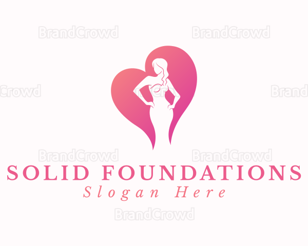 Fashion Woman Heart Logo