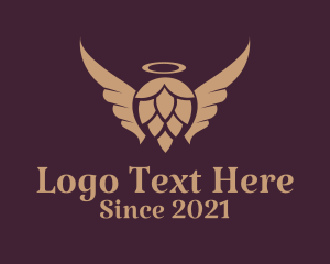 Draft Beer - Malt Beer Wings logo design