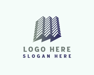 Skyscraper - Residential Building Property logo design