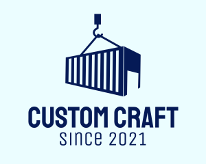 Customs - Blue Container Storage logo design