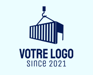 Blue Container Storage  logo design