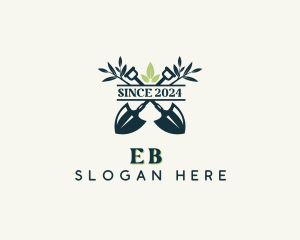 Shovel Gardening Landscaper logo design