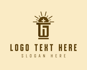 Religion - Holy Cross Pedestal logo design