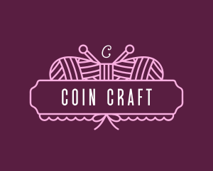 Yarn Embroidery Crochet logo design