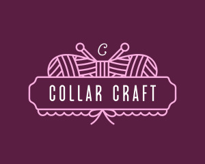 Yarn Embroidery Crochet logo design