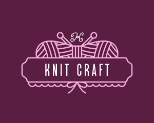 Yarn Embroidery Crochet logo design