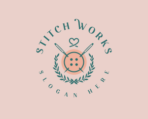 Handicraft Sewing Needle logo design