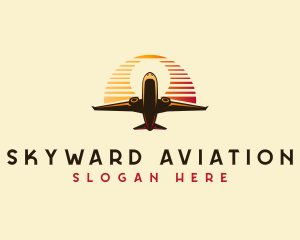 Airplane Aeronautics Travel logo design
