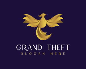 Luxury Golden Phoenix Logo