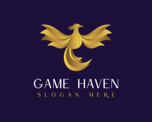 Luxury Golden Phoenix Logo