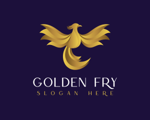 Luxury Golden Phoenix logo design