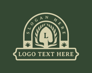Landscaping Tool - Shovel Plant Agriculture logo design