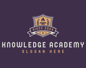 University Academy Shield logo design