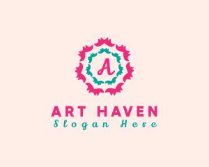 Floral Festive Decor logo design