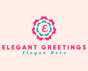 Floral Festive Decor logo design