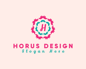 Floral Festive Decor logo design