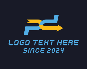 Process - PC Arrow Tech logo design
