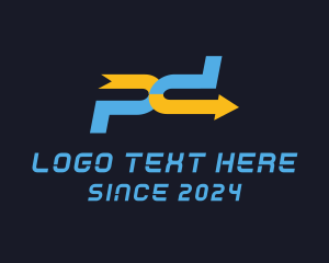 PC Arrow Tech logo design