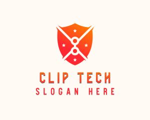 Tech Shield Cybersecurity logo design