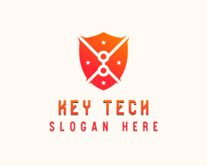 Tech Shield Cybersecurity logo design