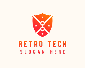 Tech Shield Cybersecurity logo design