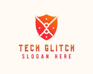 Tech Shield Cybersecurity logo design